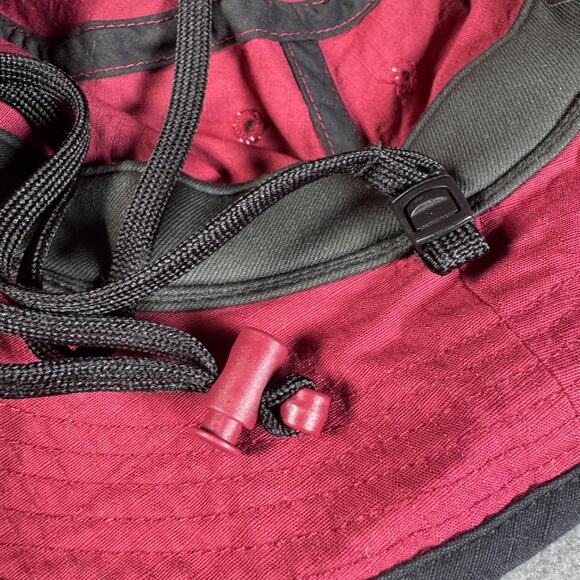 Nike Hat Bucket Fitted‎ Mens Small Burgundy Dri-FIT Chin Cord Boonie CU6611-692 - Picture 8 of 12